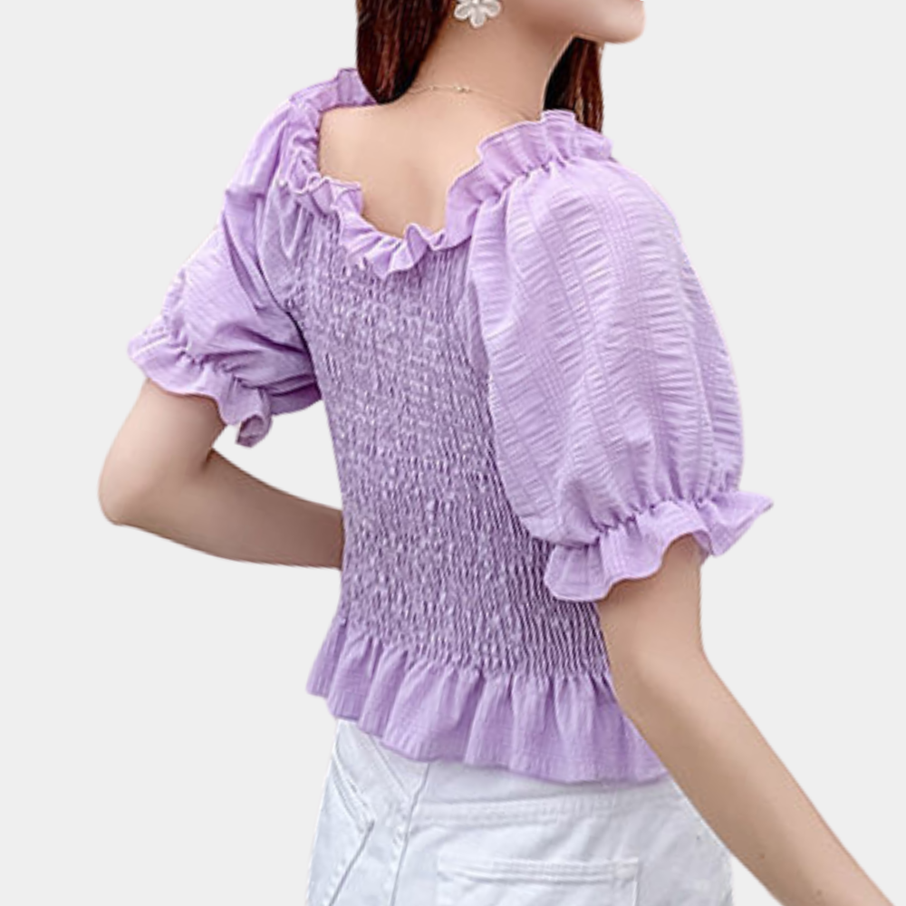 Charlotte – Top mit Puffärmeln