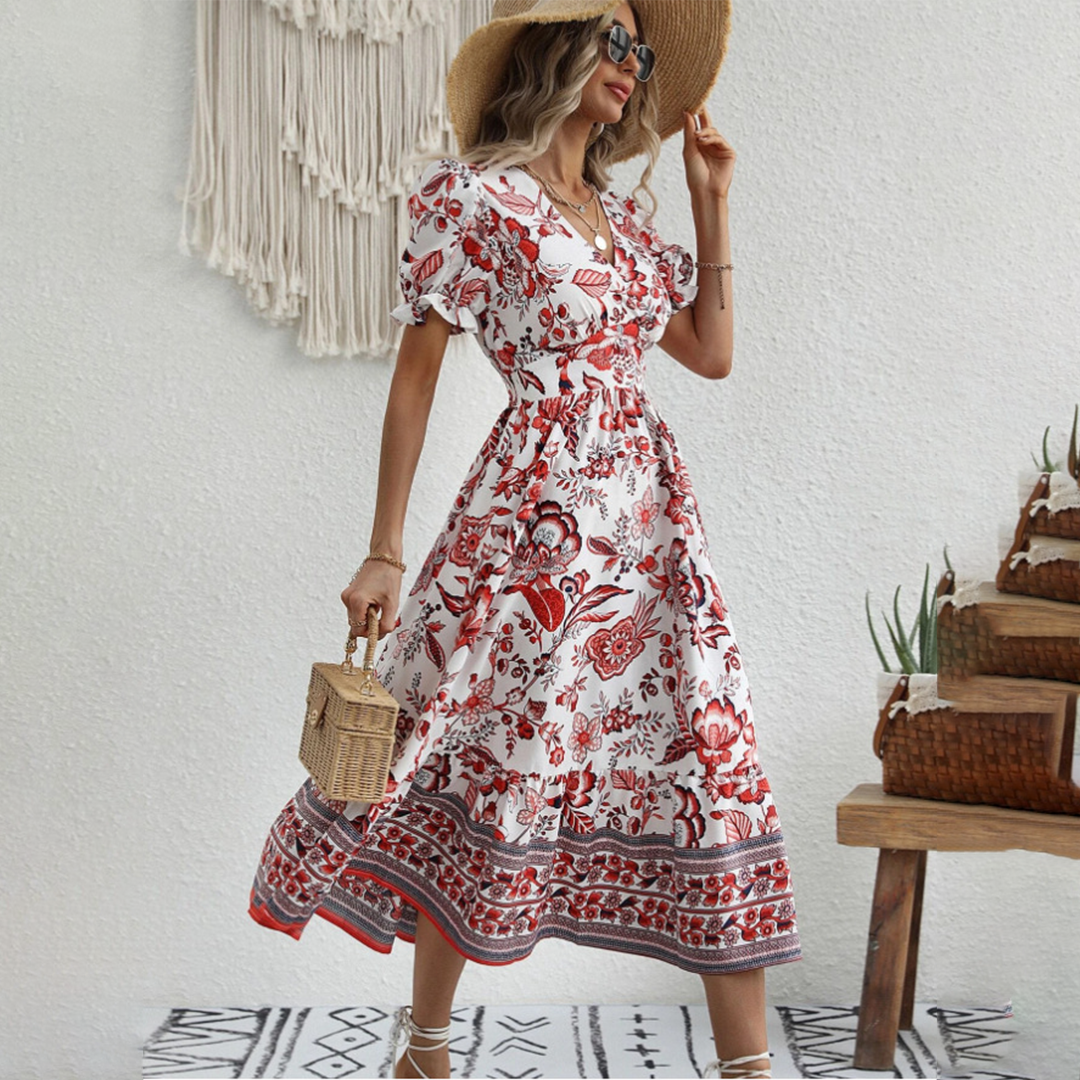 Aliana – Elegantes Blumenkleid